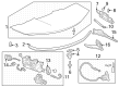 2024 Chevy Corvette Door Lock Cylinder Diagram - 85511550