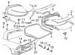 Pontiac Firebird Weather Strip Diagram - 10429545