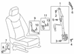 2021 Cadillac XT5 Seat Belt Diagram - 86801994