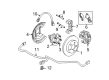 Oldsmobile Brake Caliper Bracket Diagram - 18026216