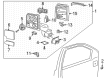 2023 Chevy Silverado 2500 HD Side View Mirrors Diagram - 84817038