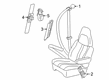 2012 GMC Savana 3500 Seat Belt Diagram - 19181641