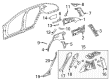 2017 Cadillac CT6 Fender Splash Shield Diagram - 23411229