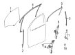 2003 Saturn Vue Window Regulator Diagram - 22730006