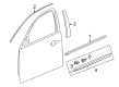 2015 Cadillac XTS Door Moldings Diagram - 23143403