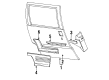 Pontiac Trans Sport Door Moldings Diagram - 10172273