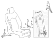 Cadillac XT5 Seat Belt Diagram - 84416416