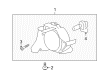 2008 Saturn Vue Fog Light Diagram - 96673812