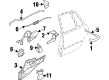 1993 Buick LeSabre Door Handle Diagram - 25540807