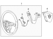 2009 Cadillac XLR Steering Wheel Diagram - 20858240