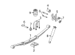 2006 Hummer H3 Leaf Spring Plate Diagram - 15295279