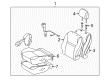 Pontiac Vibe Seat Cushion Pad Diagram - 19184961