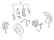 2000 Cadillac DeVille Brake Caliper Repair Kit Diagram - 89047653