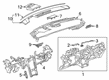 Cadillac XT4 Dash Panel Vent Portion Covers Diagram - 84711501