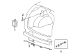 2005 Cadillac SRX Parking Assist Distance Sensor Diagram - 89047028