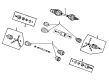 1987 Oldsmobile Delta 88 CV Joint Diagram - 26003249