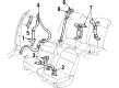 Pontiac Grand Prix Seat Belt Diagram - 88951570