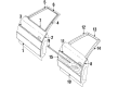 1986 Cadillac DeVille Door Moldings Diagram - 20206712