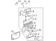 2002 Pontiac Sunfire Door Armrest Diagram - 22591011