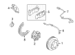 1989 Chevy K2500 Brake Backing Plate Diagram - 15627244