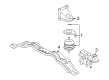 2003 Cadillac CTS Engine Mount Bracket Diagram - 25737320