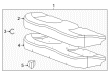 2014 Buick Regal Seat Cushion Pad Diagram - 22781649