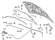 2016 Cadillac ELR Hood Latch Diagram - 23436493