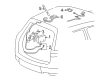 2009 GMC Acadia Antenna Base Diagram - 25839396