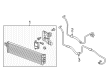 2017 Buick Envision Transmission Oil Cooler Diagram - 84023042