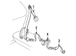 1989 Pontiac LeMans Seat Belt Diagram - 90384297
