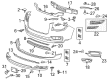 GMC Acadia Limited Bumper Diagram - 23350830