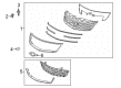 2013 Chevy Traverse Emblem Diagram - 84690300