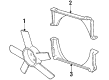 1987 Pontiac T1000 Fan Shroud Diagram - 14015177