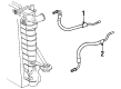 1996 Saturn SC2 Cooling Hose Diagram - 21031306