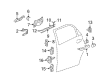 2008 Pontiac Torrent Door Latch Assembly Diagram - 88980999