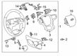 2024 Chevy Silverado 3500 HD Steering Wheel Diagram - 85594327