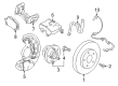 Buick Envision Brake Dust Shields Diagram - 22921537