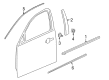 Chevy Door Moldings Diagram - 22798887