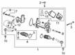 2021 GMC Acadia Tie Rod End Diagram - 23214216