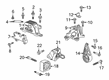 2021 Cadillac XT4 Motor And Transmission Mount Diagram - 23272796