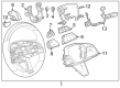 2024 Cadillac LYRIQ Steering Column Cover Diagram - 87834452