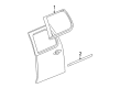 2010 Cadillac Escalade EXT Door Moldings Diagram - 15876403