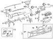 2009 Pontiac Vibe Dash Panel Vent Portion Covers Diagram - 19184040