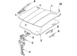 1984 Buick Skylark Lift Support Diagram - 25501836