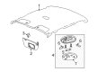 Pontiac Interior Light Bulb Diagram - 92140559