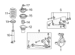 2011 GMC Yukon Shock Absorber Diagram - 22811854