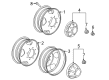 2015 GMC Sierra 2500 HD Wheel Cover Diagram - 9597803