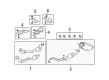 Hummer Exhaust Heat Shield Diagram - 25926738