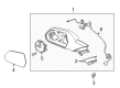 2021 Chevy Camaro Mirror Cover Diagram - 84788169