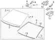 Cadillac Mirror Cover Diagram - 22916690